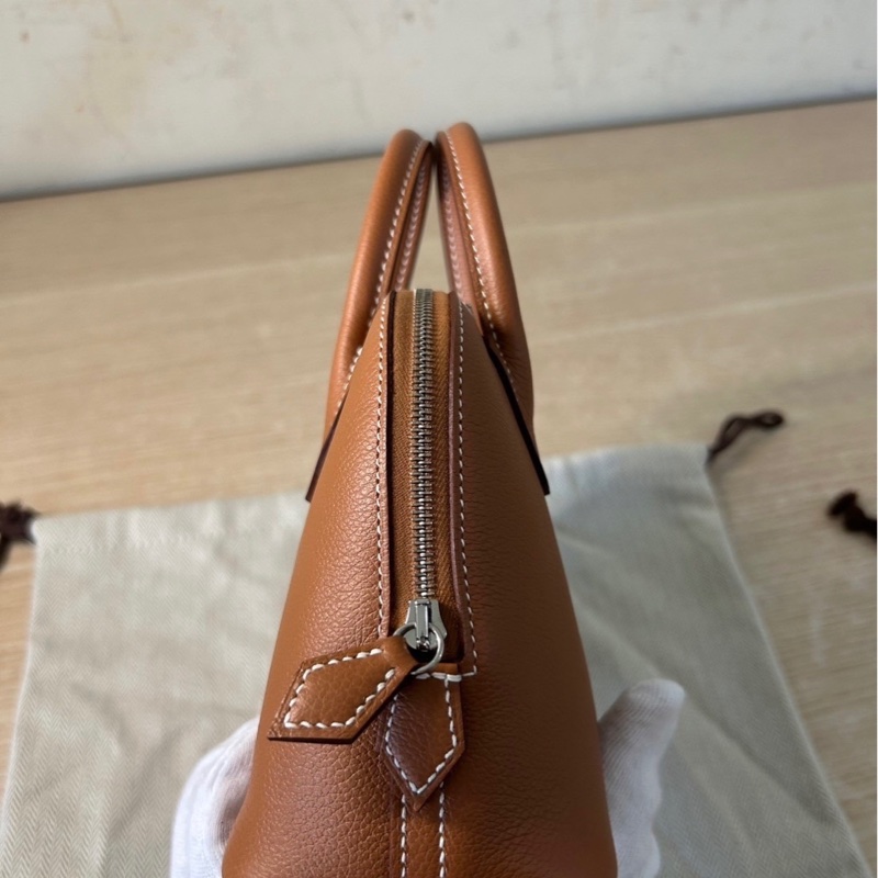 🌟全新未使用🌟Hermes bolide mini 金棕色銀釦w刻印ec皮-2
