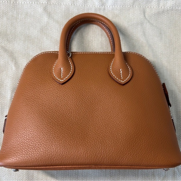 🌟全新未使用🌟Hermes bolide mini 金棕色銀釦w刻印ec皮-7