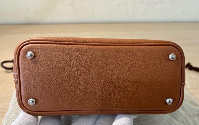 🌟全新未使用🌟Hermes bolide mini 金棕色銀釦w刻印ec皮-8