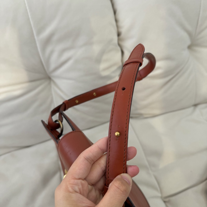 Louis Vuitton LV Epi 水波紋 焦糖色 單肩包 中古-6