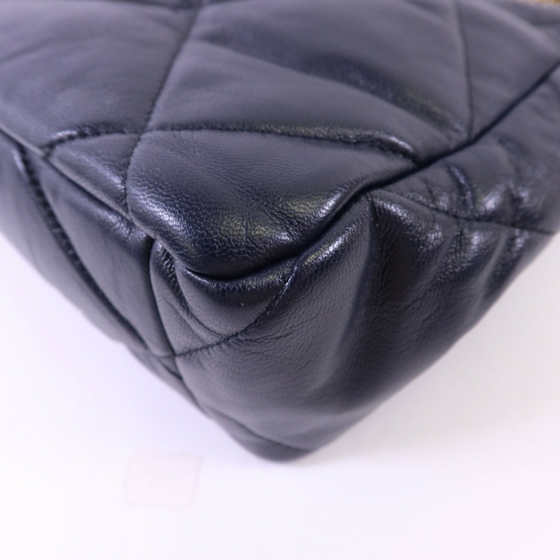 CHANEL 羊皮皮革Chanel 19 Large金扣手挽肩背兩用袋-15