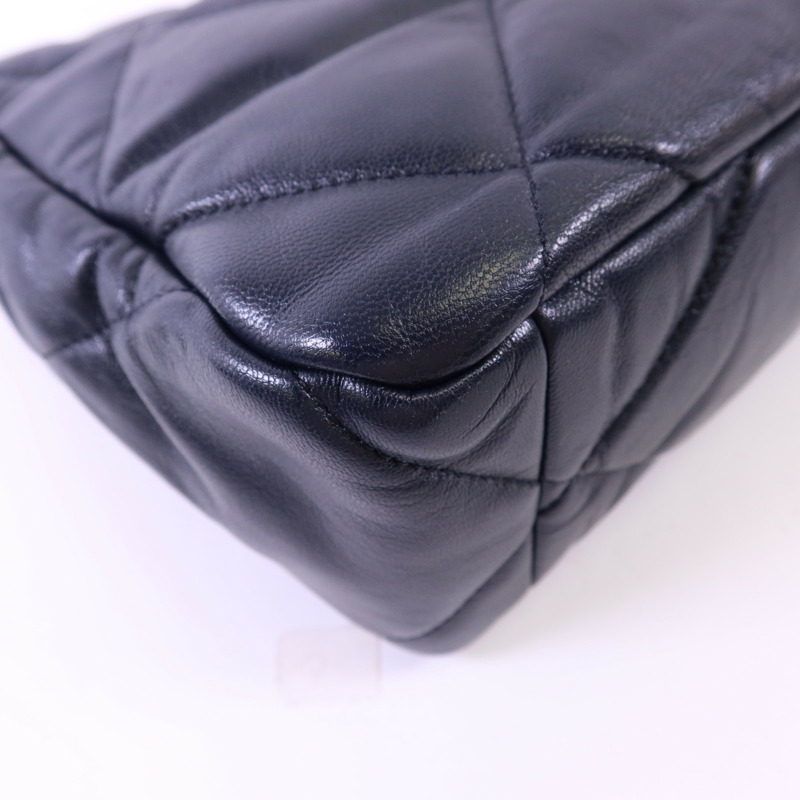 CHANEL 羊皮皮革Chanel 19 Large金扣手挽肩背兩用袋-16