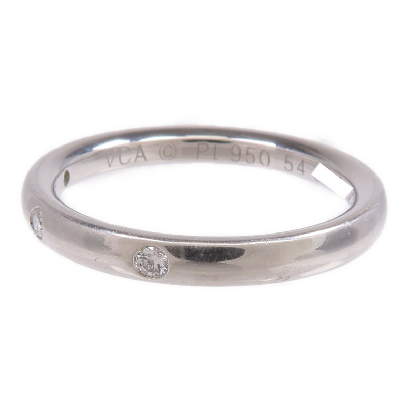 Van Cleef & Arpels PT950鉑金DiamTendrement Etoiles Ring鑽石戒指VCA#54/US#6.75-2