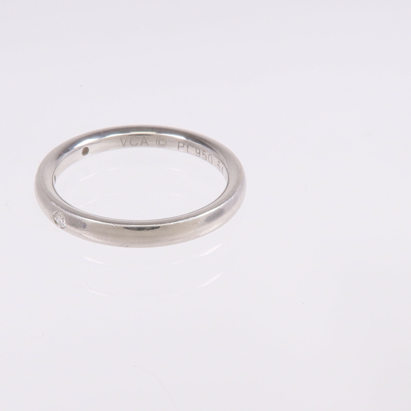 Van Cleef & Arpels PT950鉑金DiamTendrement Etoiles Ring鑽石戒指VCA#54/US#6.75-7