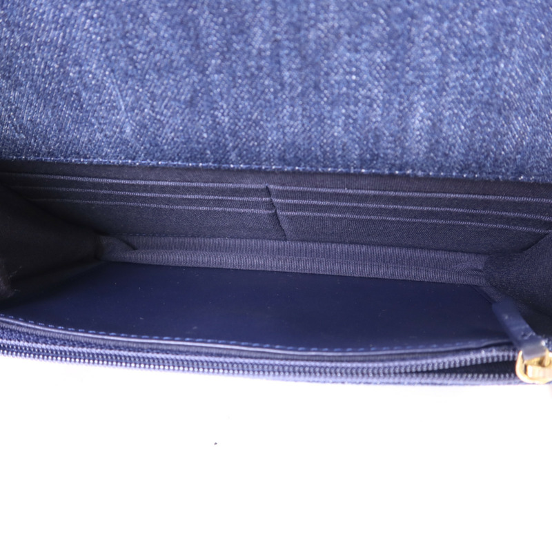 CHANEL 牛仔布WOC Wallet On Chain手挽肩背兩用袋-5