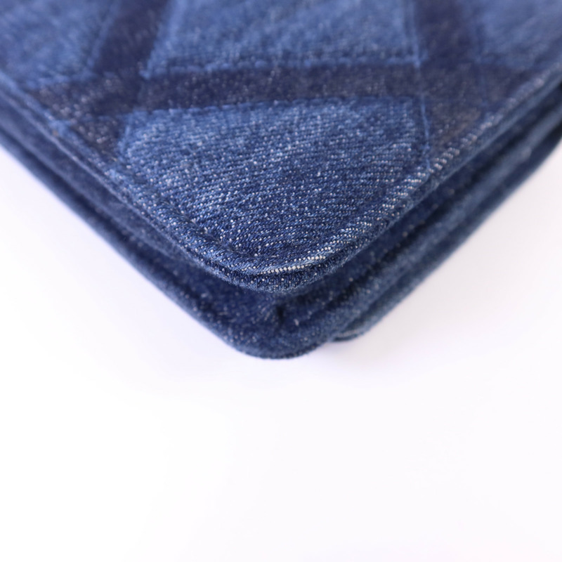 CHANEL 牛仔布WOC Wallet On Chain手挽肩背兩用袋-13