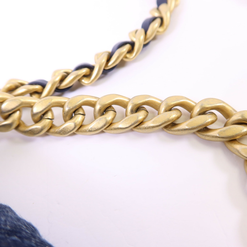 CHANEL 牛仔布WOC Wallet On Chain手挽肩背兩用袋-17