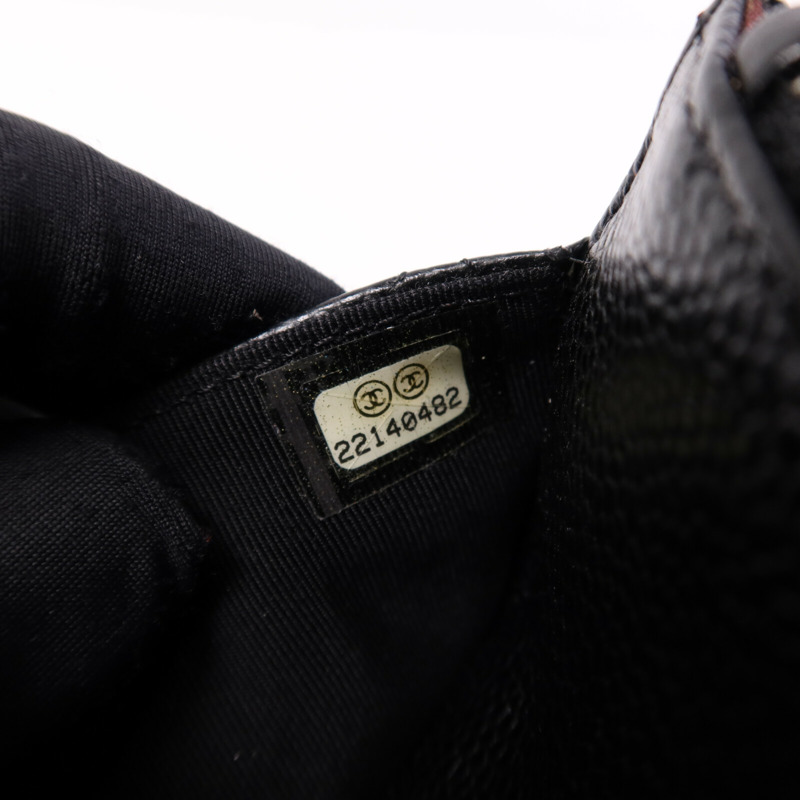 CHANEL 牛皮皮革WOC Wallet On Chain金扣鏈帶肩背袋-7