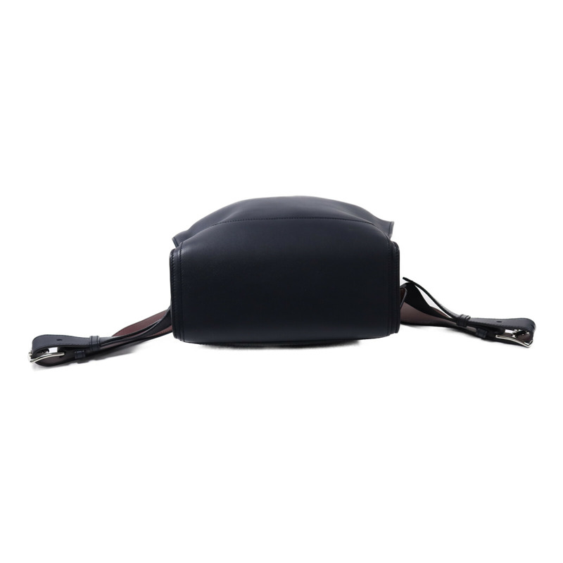 HERMES Evercolor皮革Cityback銀扣背包Blue/Red-3