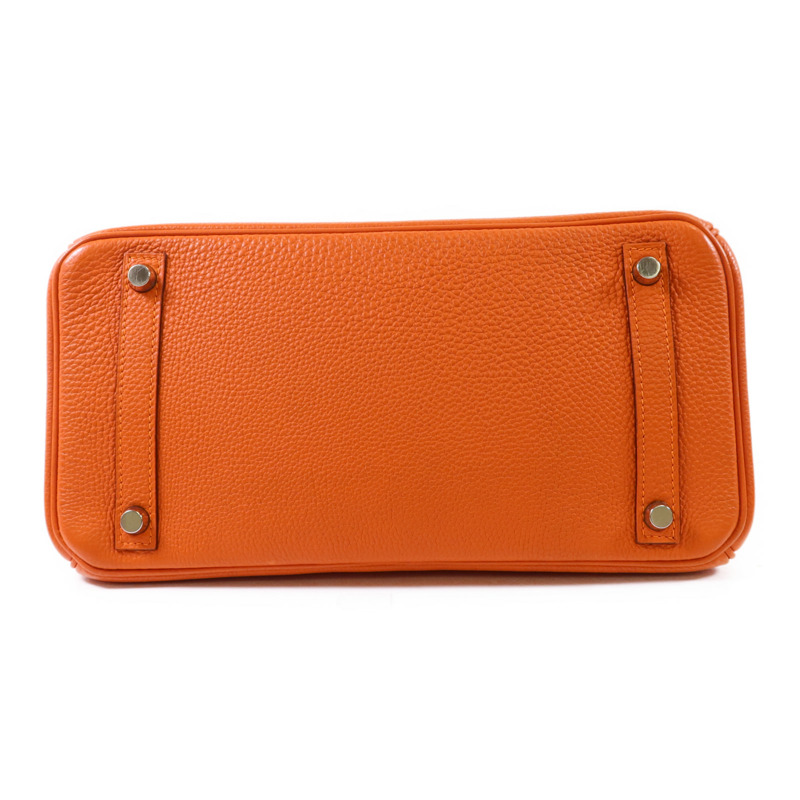 HERMES Togo皮革Birkin 30銀扣手挽袋-3