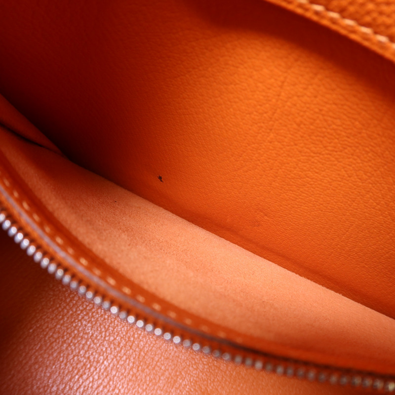 HERMES Togo皮革Birkin 30銀扣手挽袋-15