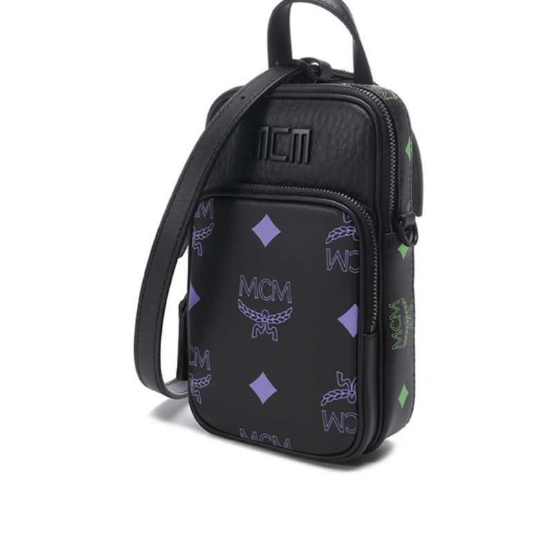MCM 男士 徽標斜挎包均碼碼15.5 X 10 X 22 CM-1