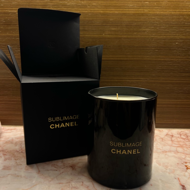 CHANEL 香奈兒 奢華金燦黑色蠟燭 1000g-0