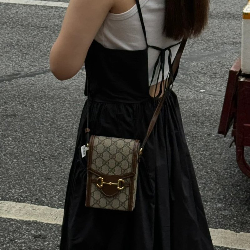 GUCCI老花1955復古手機包-2