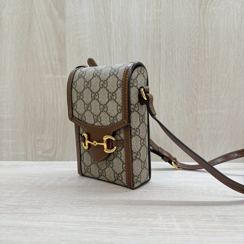 GUCCI老花1955復古手機包-5