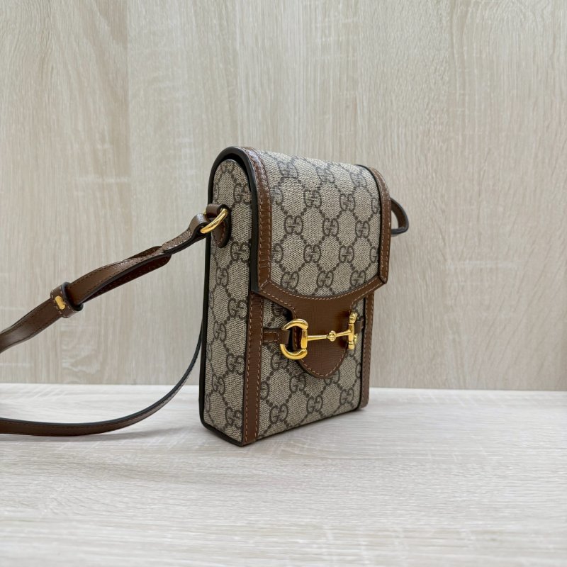 GUCCI老花1955復古手機包-6