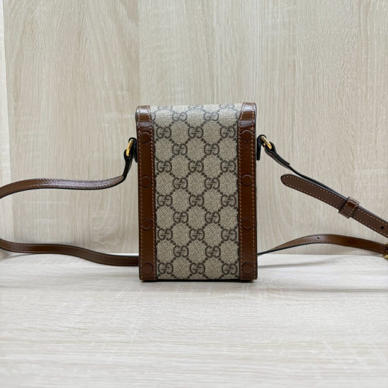 GUCCI老花1955復古手機包-7