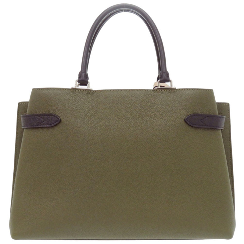 路易威登 Lock Me Day M55325 卡其黑色皮革手提包 LV 0935，成色極佳-2