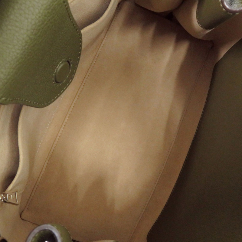 路易威登 Lock Me Day M55325 卡其黑色皮革手提包 LV 0935，成色極佳-5