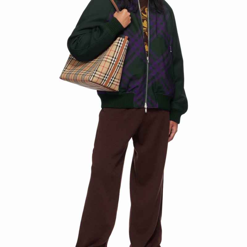 Burberry 男士 格紋雙面飛行員夾克XXS XS S M L XL碼-3