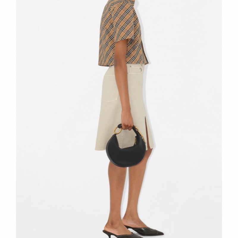 Burberry 女士 短款格紋棉質襯衫UK-2 UK-4 UK-6 UK-8 UK-10-3