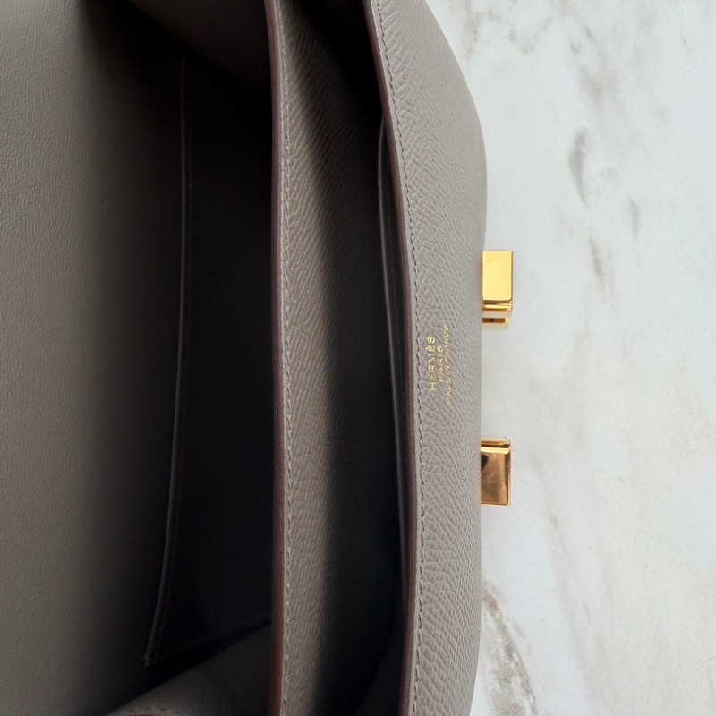 愛馬仕 Hermès mini Constance 19 康康 錫器灰金釦 EP皮-12