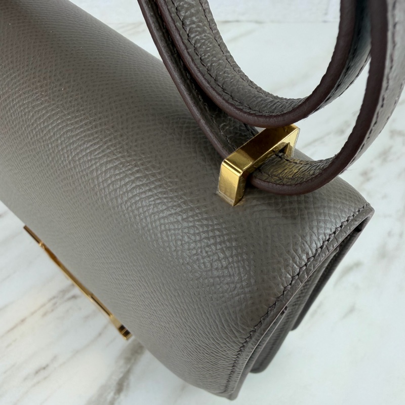 愛馬仕 Hermès mini Constance 19 康康 錫器灰金釦 EP皮-19