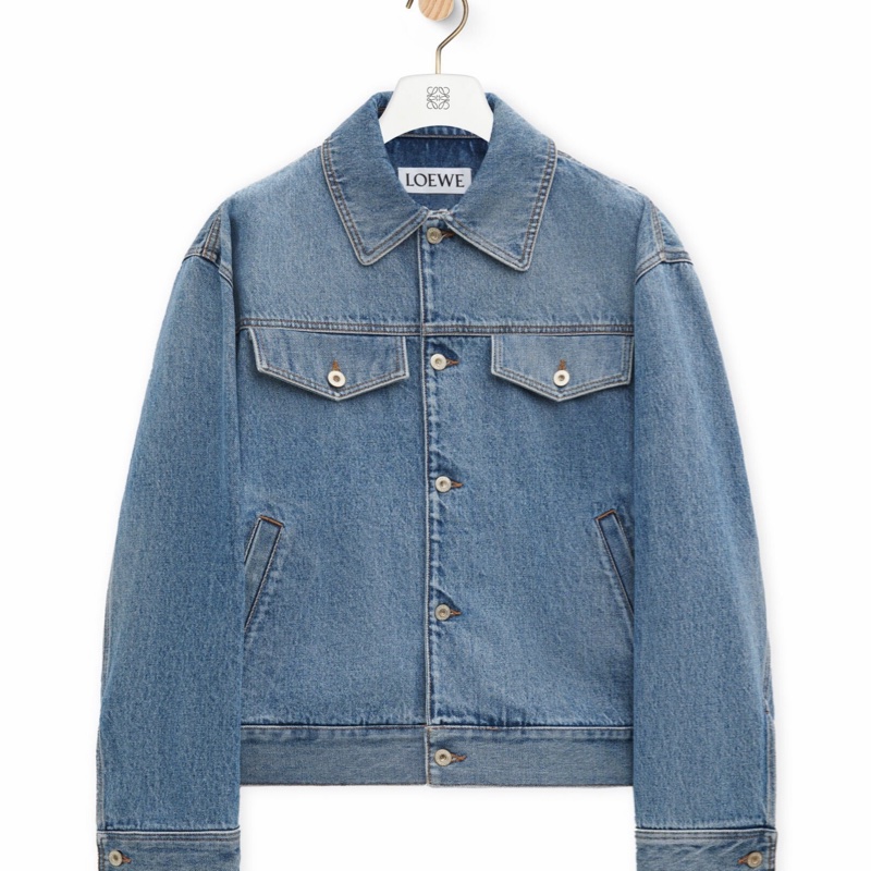 Loewe 男士 單排扣牛仔夾克IT-44 IT-46 IT-48 IT-52-2
