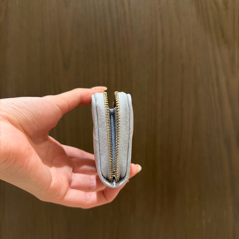 Chanel 卡包 霧霾藍色-3