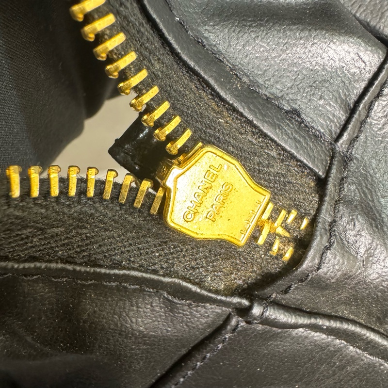 Chanel 菱格漆皮化妝包 手提 斜背 中古 vintage 二手-16