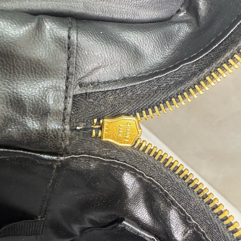 Chanel 菱格漆皮化妝包 手提 斜背 中古 vintage 二手-17