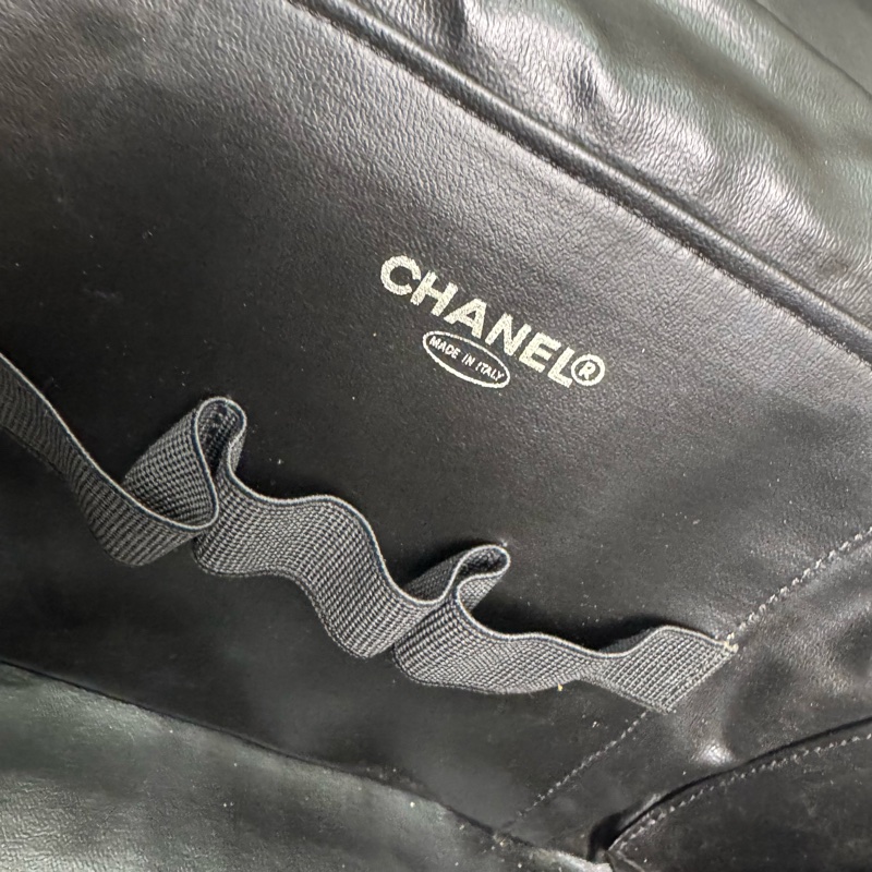Chanel 菱格漆皮化妝包 手提 斜背 中古 vintage 二手-18