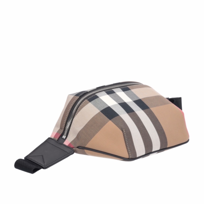 Burberry 男女同款 SONNY格紋圖案腰包均碼碼28cm*9cm*16cm-4
