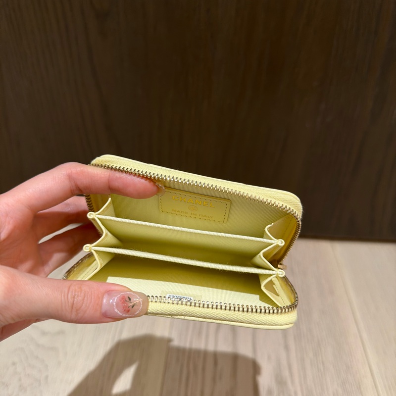 Chanel 小雞黃19 卡包-4