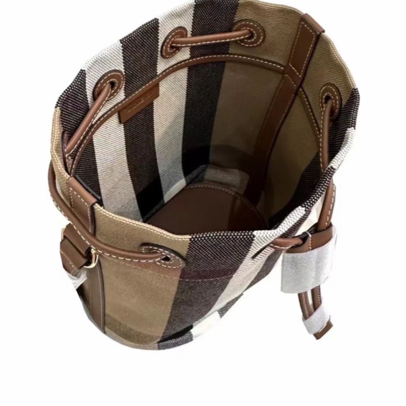 Burberry 女士 小號抽繩水桶包均碼碼小號、22cm*13cm*26cm-4