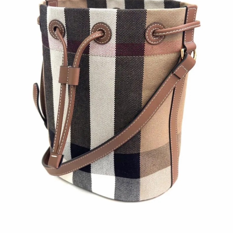 Burberry 女士 小號抽繩水桶包均碼碼小號、22cm*13cm*26cm-5