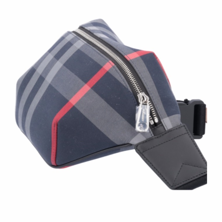 Burberry 男女同款 Sonny格紋腰包均碼碼28cm*9cm*16cm-4