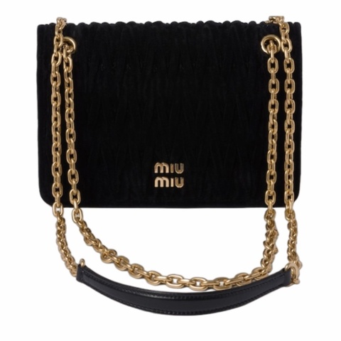 Miu Miu 女士 迷你Matelassé徽標單肩包均碼碼MINI、19cm*4.5cm*12.5cm