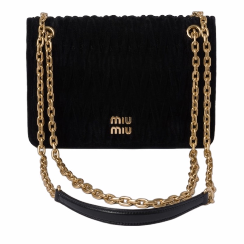 Miu Miu 女士 迷你Matelassé徽標單肩包均碼碼MINI、19cm*4.5cm*12.5cm-0