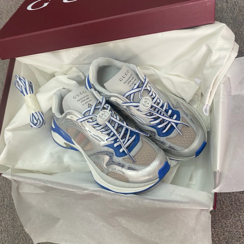 Gucci 2.0 灰藍色 老爹鞋 #8 9-4