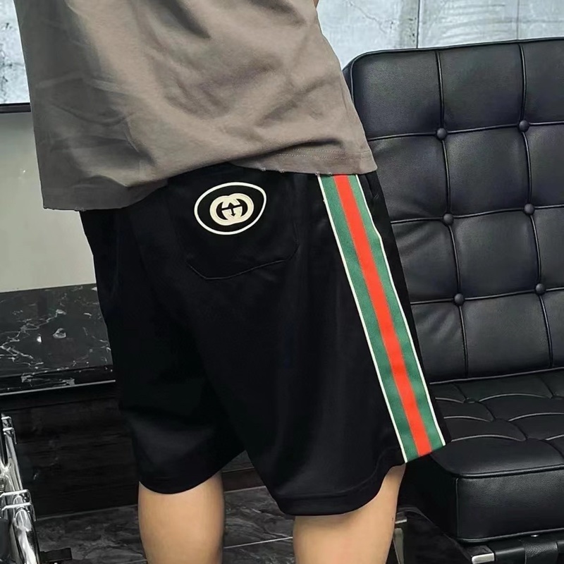 Gucci 男款 紅綠間 休閒短褲 #S M-2
