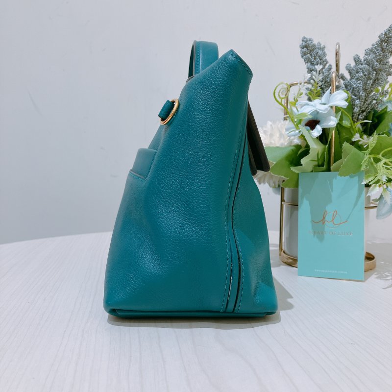 TK1923 愛馬仕2424  迷你包 2424 Mini Swift W0 Vert Bosphore-2