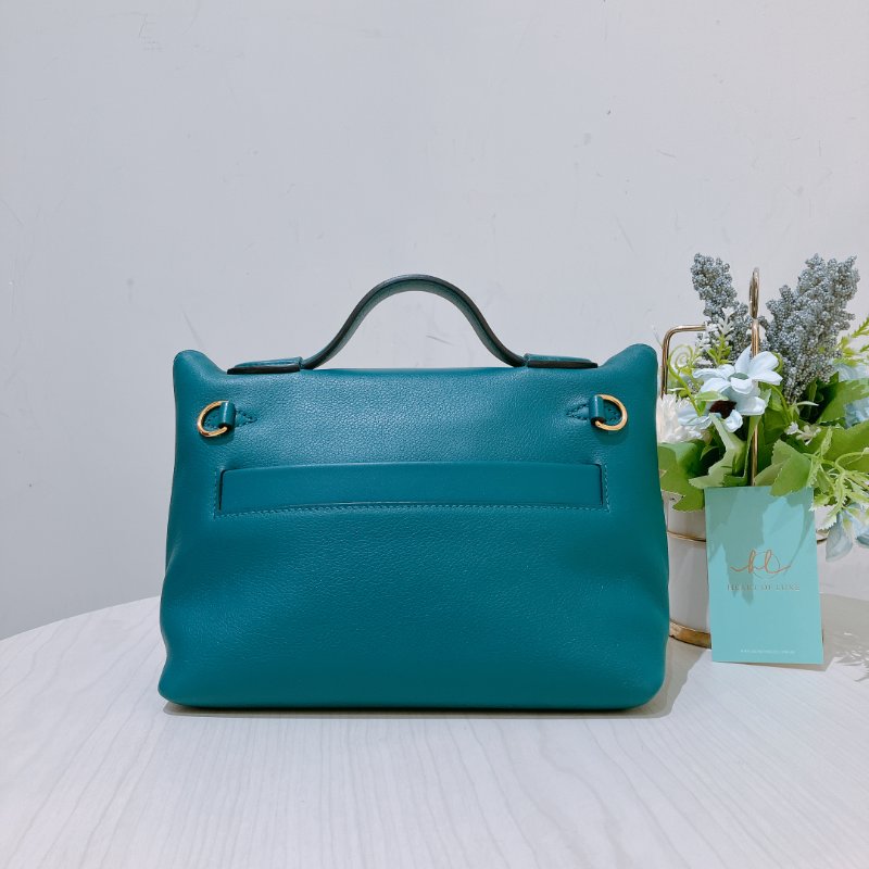 TK1923 愛馬仕2424  迷你包 2424 Mini Swift W0 Vert Bosphore-15