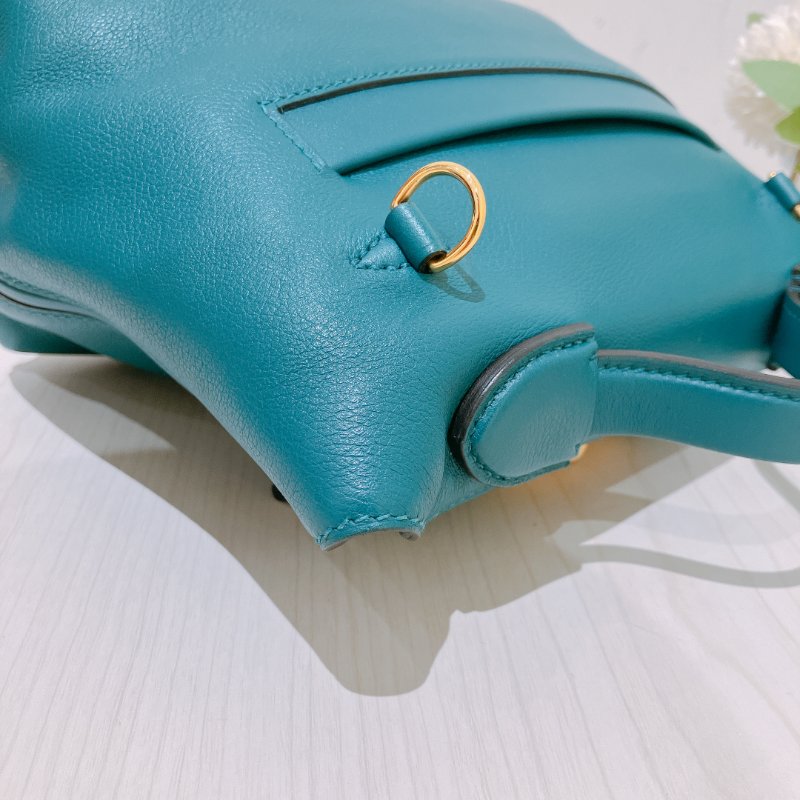 TK1923 愛馬仕2424  迷你包 2424 Mini Swift W0 Vert Bosphore-19