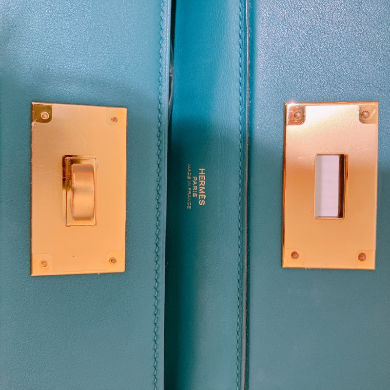 TK1923 愛馬仕2424  迷你包 2424 Mini Swift W0 Vert Bosphore-32