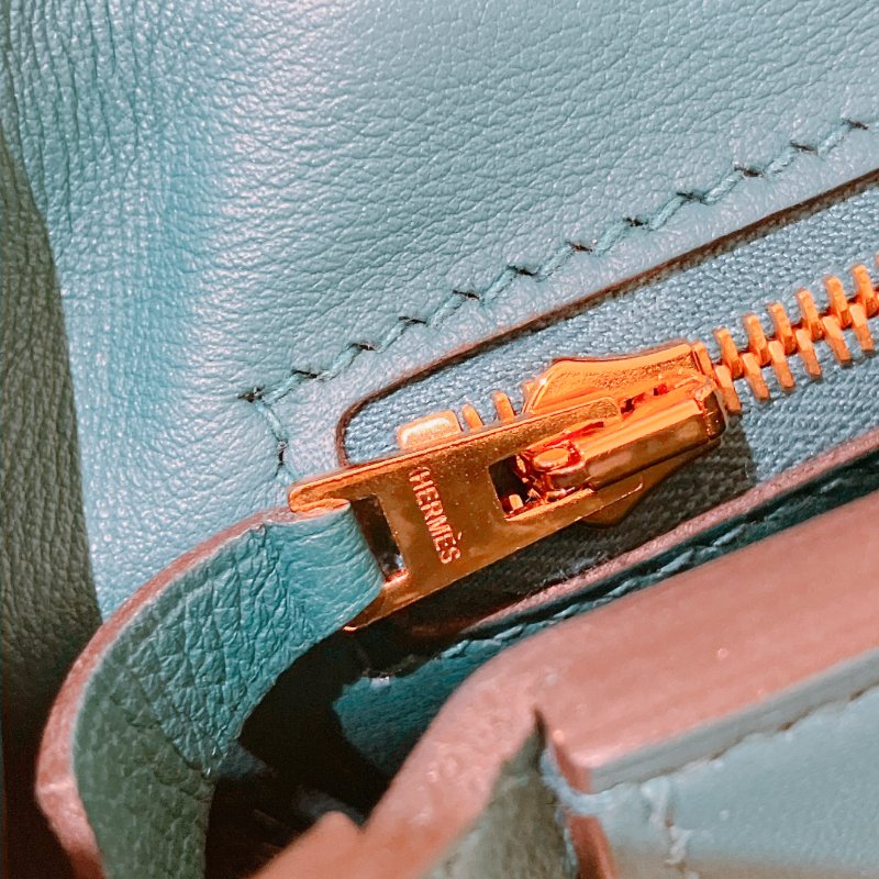 TK1923 愛馬仕2424  迷你包 2424 Mini Swift W0 Vert Bosphore-34