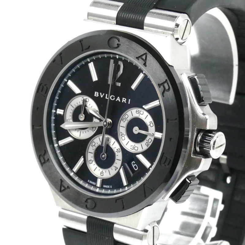 寶格麗 Diagono 系列陶瓷計時自動腕錶 DG42SCCH 男士-1