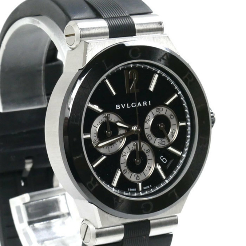 寶格麗 Diagono 系列陶瓷計時自動腕錶 DG42SCCH 男士-2