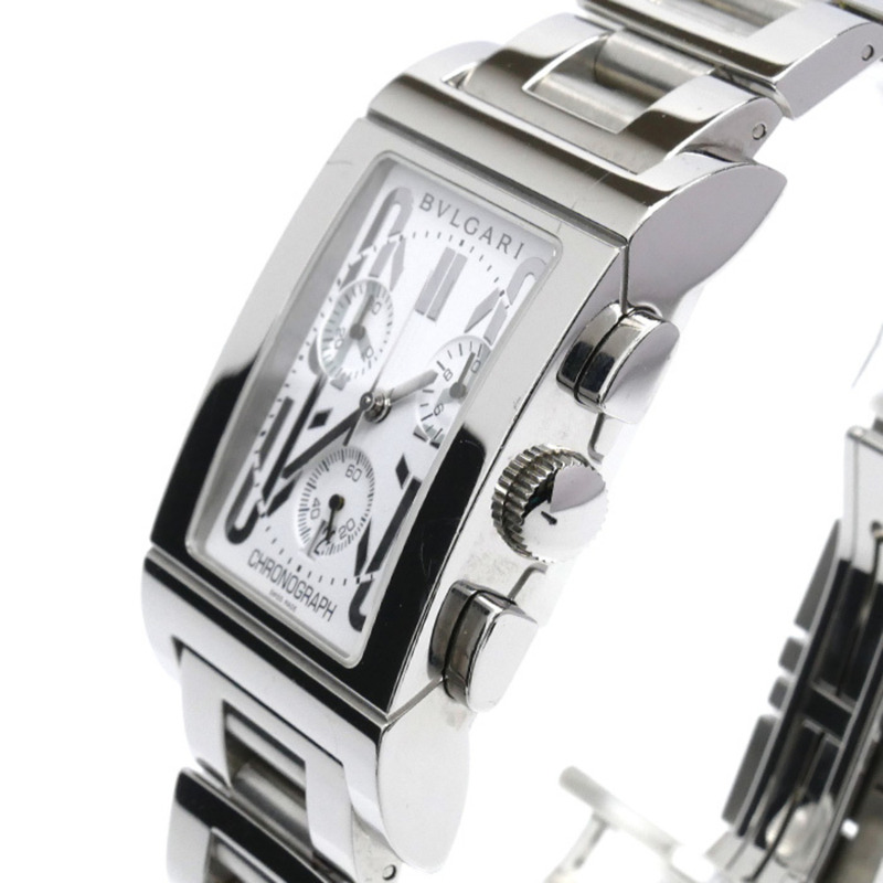 寶格麗 Rettangolo 計時腕錶，電池驅動，男士，RTC49S-1