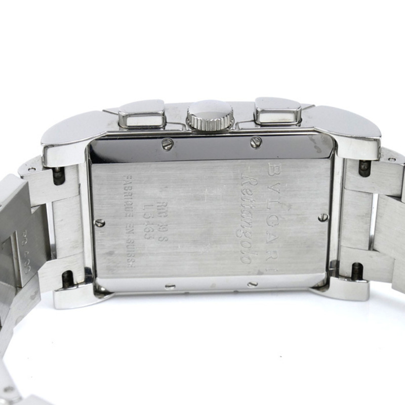 寶格麗 Rettangolo 計時腕錶，電池驅動，男士，RTC49S-6